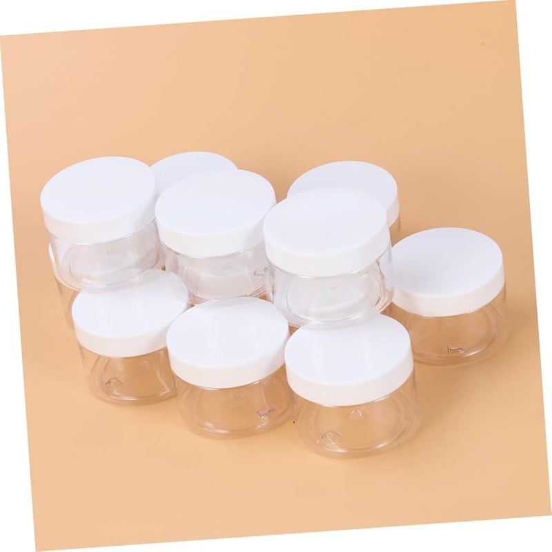 Beaupretty 12 Pcs Empty Plastic Jars With Lids For DIY Cosmetics Creams Storage - Image 3